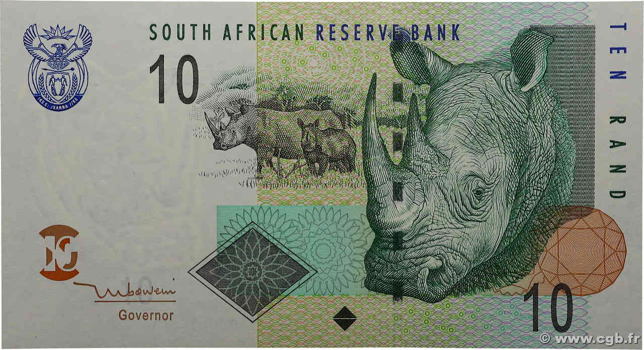 10 Rand AFRIQUE DU SUD  2005 P.128a NEUF