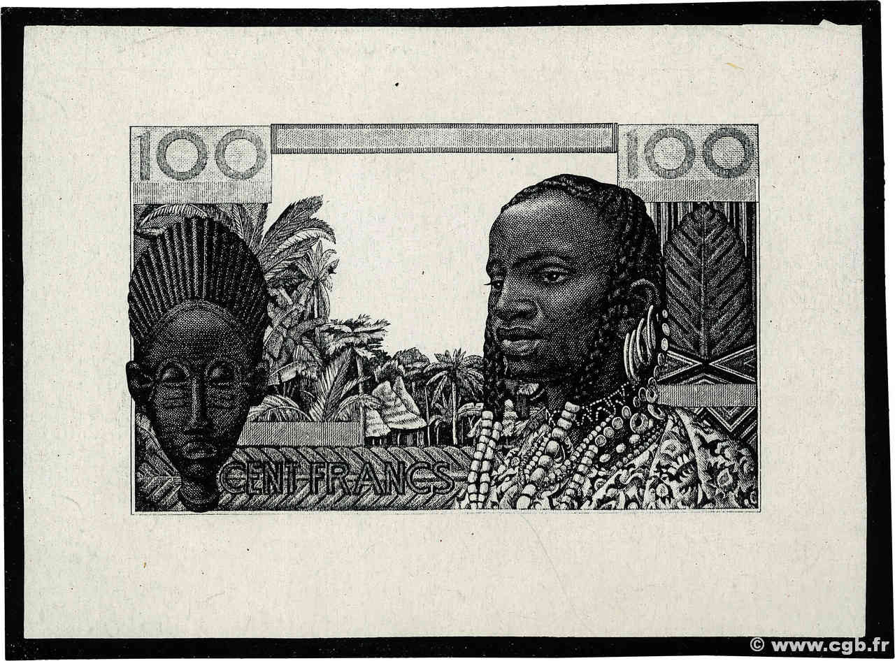 100 Francs Photo ÉTATS DE L AFRIQUE DE L OUEST  1950 P.002p SPL