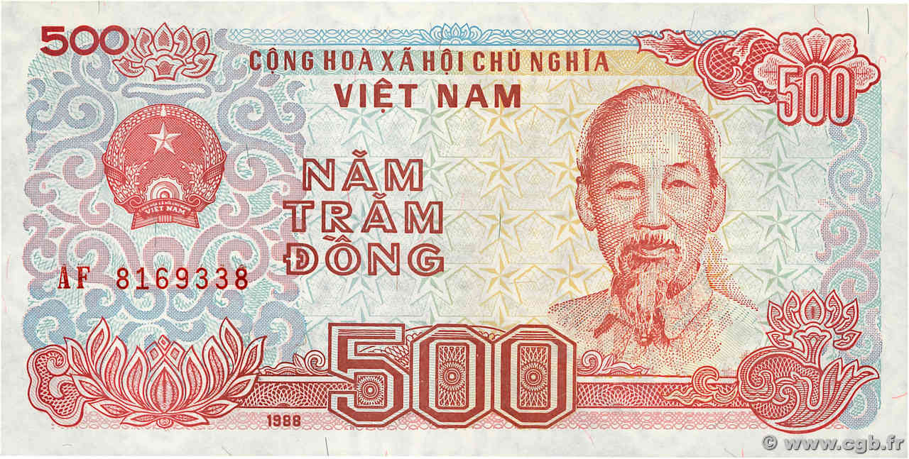 500 Dông VIET NAM   1988 P.101a NEUF