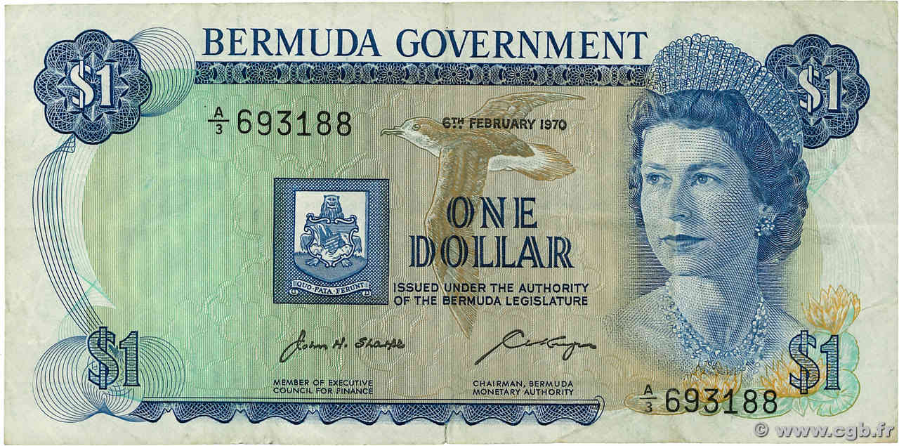 1 Dollar BERMUDES  1970 P.23 TTB