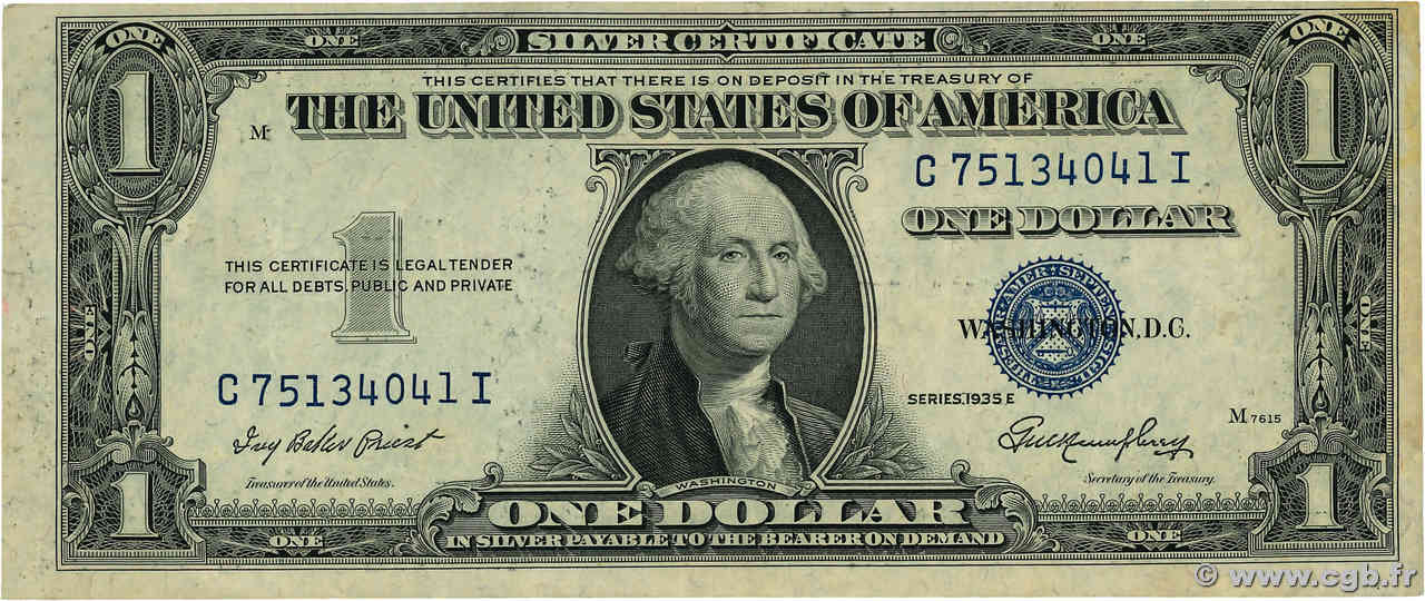 1 Dollar STATI UNITI D AMERICA  1935 P.416D2e BB