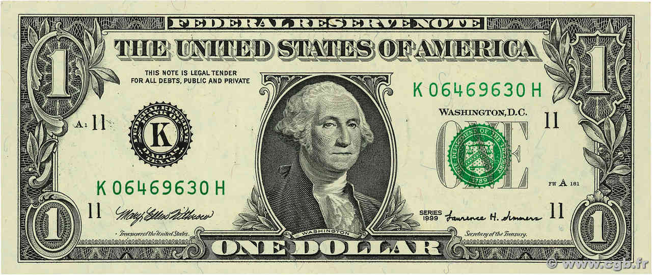 1 Dollar ÉTATS-UNIS D AMÉRIQUE Dallas  1999 P.504 NEUF