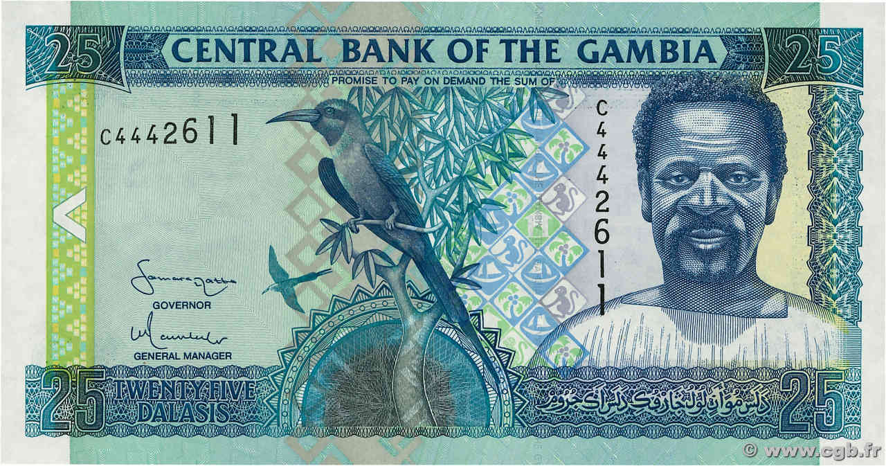 25 Dalasis GAMBIA  2001 P.22c FDC