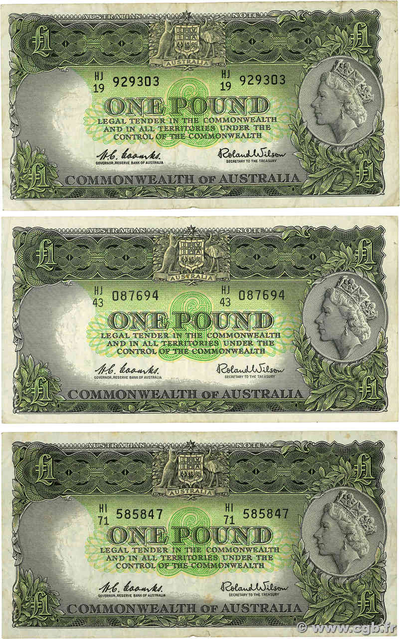 1 Pound Lot AUSTRALIE  1961 P.34 TB