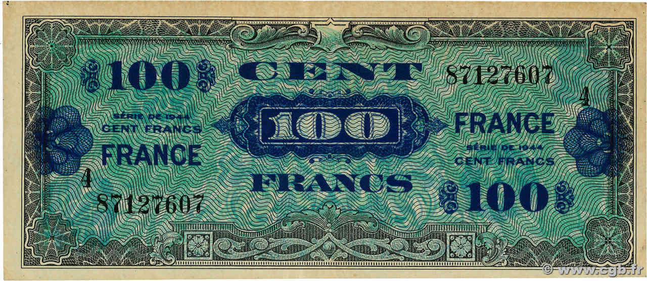 100 Francs FRANCE FRANCE  1945 VF.25.04 TTB+