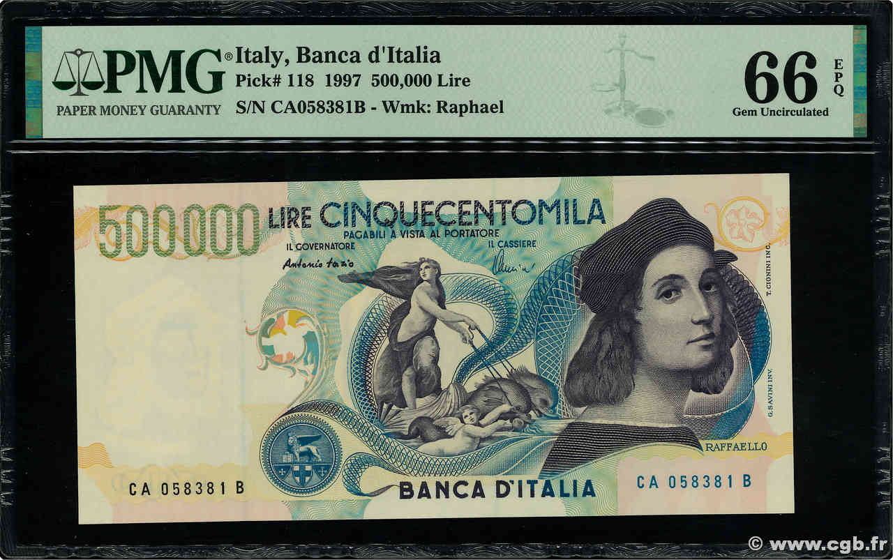 500000 Lire ITALIEN  1997 P.118 ST