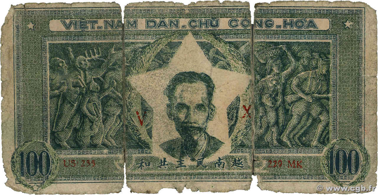 100 Dong VIET NAM   1950 P.033 AB
