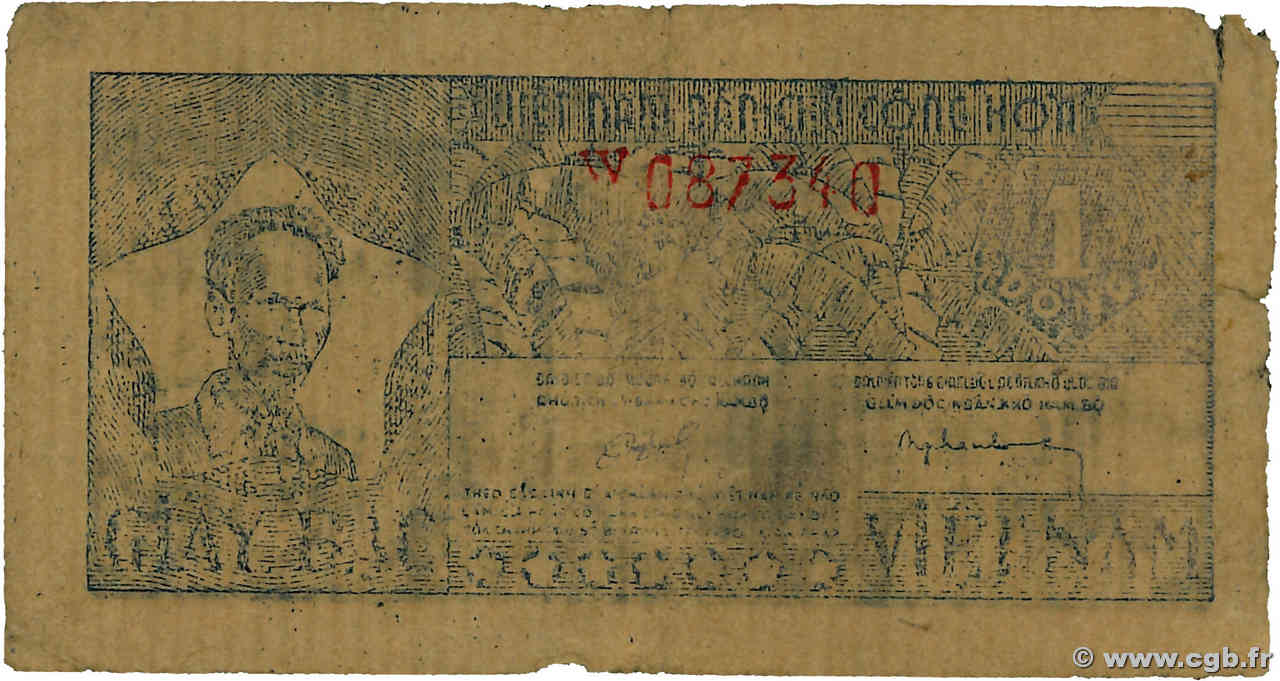 1 Dong VIETNAM  1948 P.- (voir 17) F+