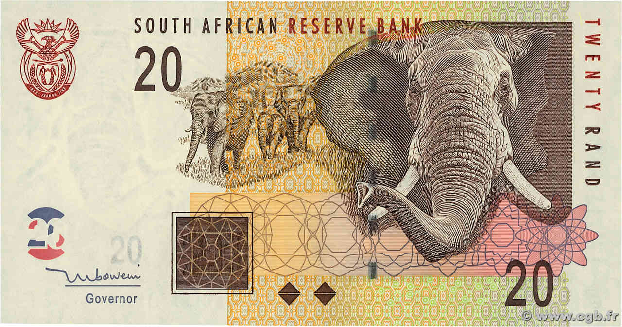 20 Rand AFRIQUE DU SUD  2005 P.129a NEUF