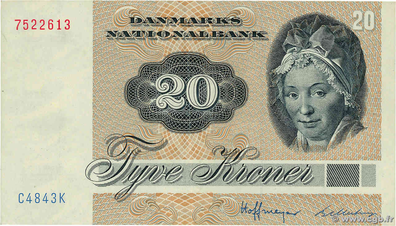 20 Kroner DANEMARK  1984 P.049e TTB+