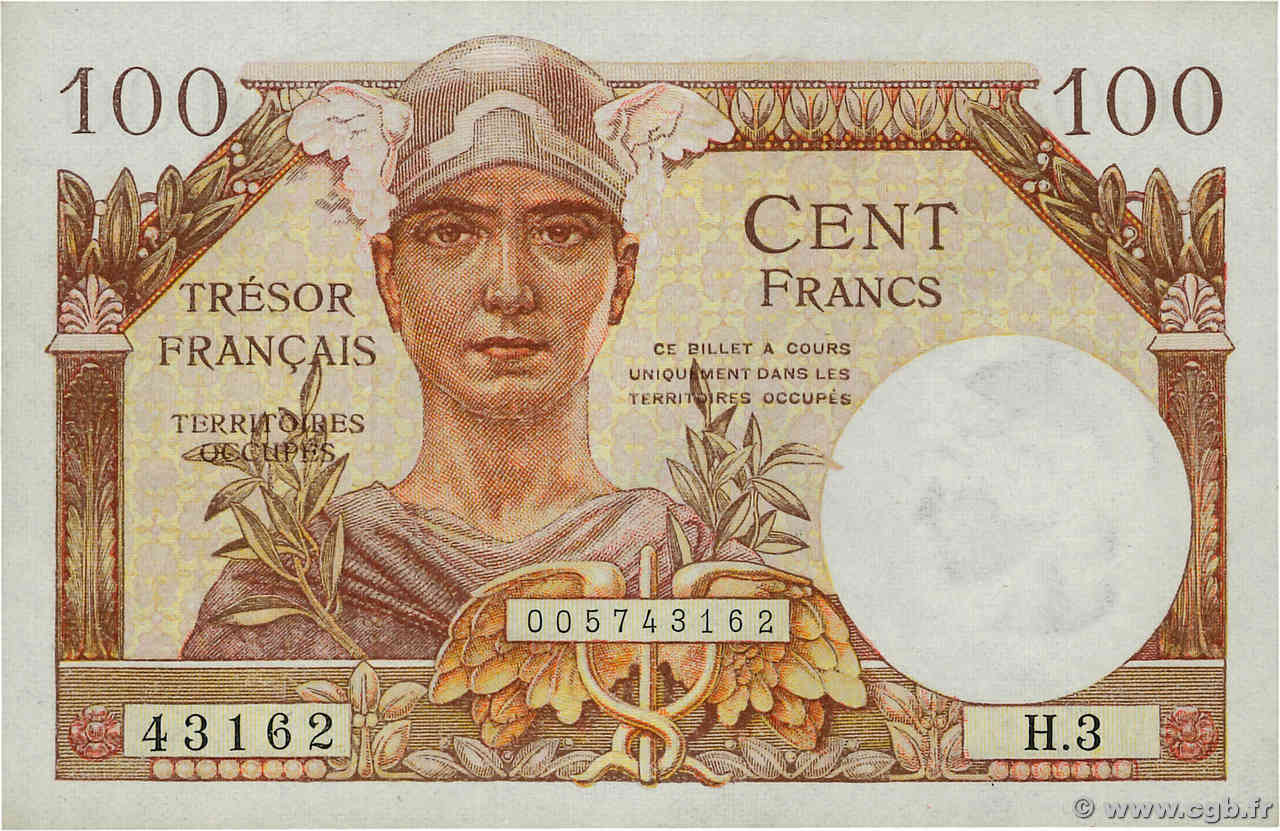 100 Francs TRÉSOR FRANÇAIS FRANCE  1947 VF.32.03 pr.NEUF