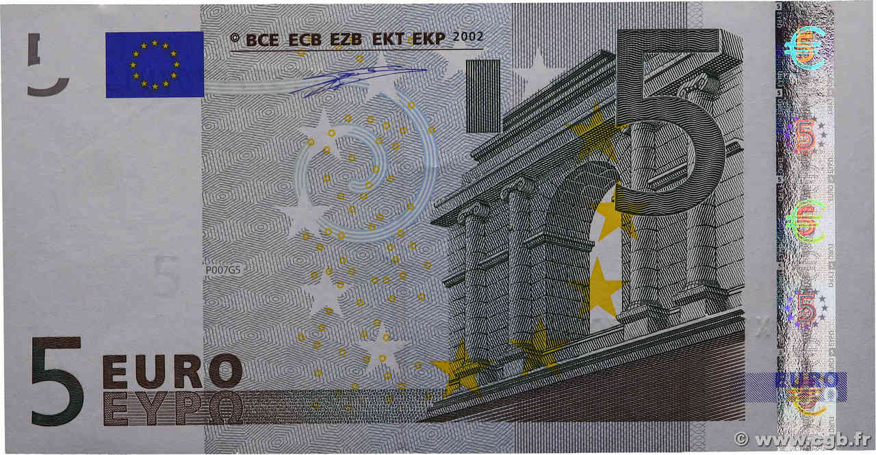 5 Euro EUROPE  2002 P.01x pr.NEUF