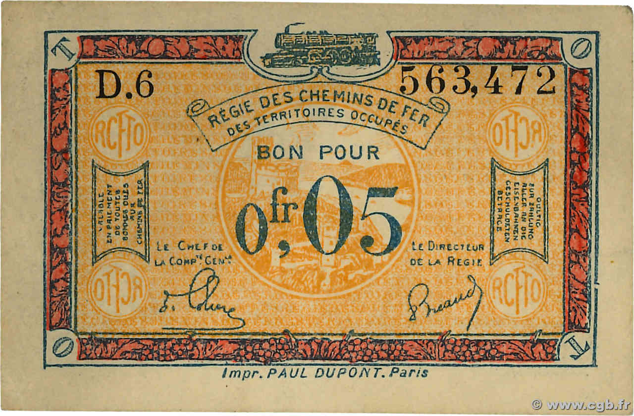 5 Centimes FRANCE régionalisme et divers  1918 JP.135.01 SUP