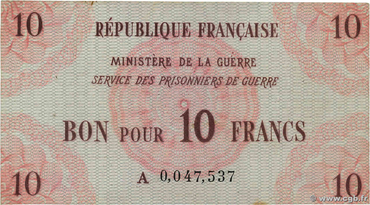 10 Francs FRANCE regionalismo e varie  1945 K.003 SPL+