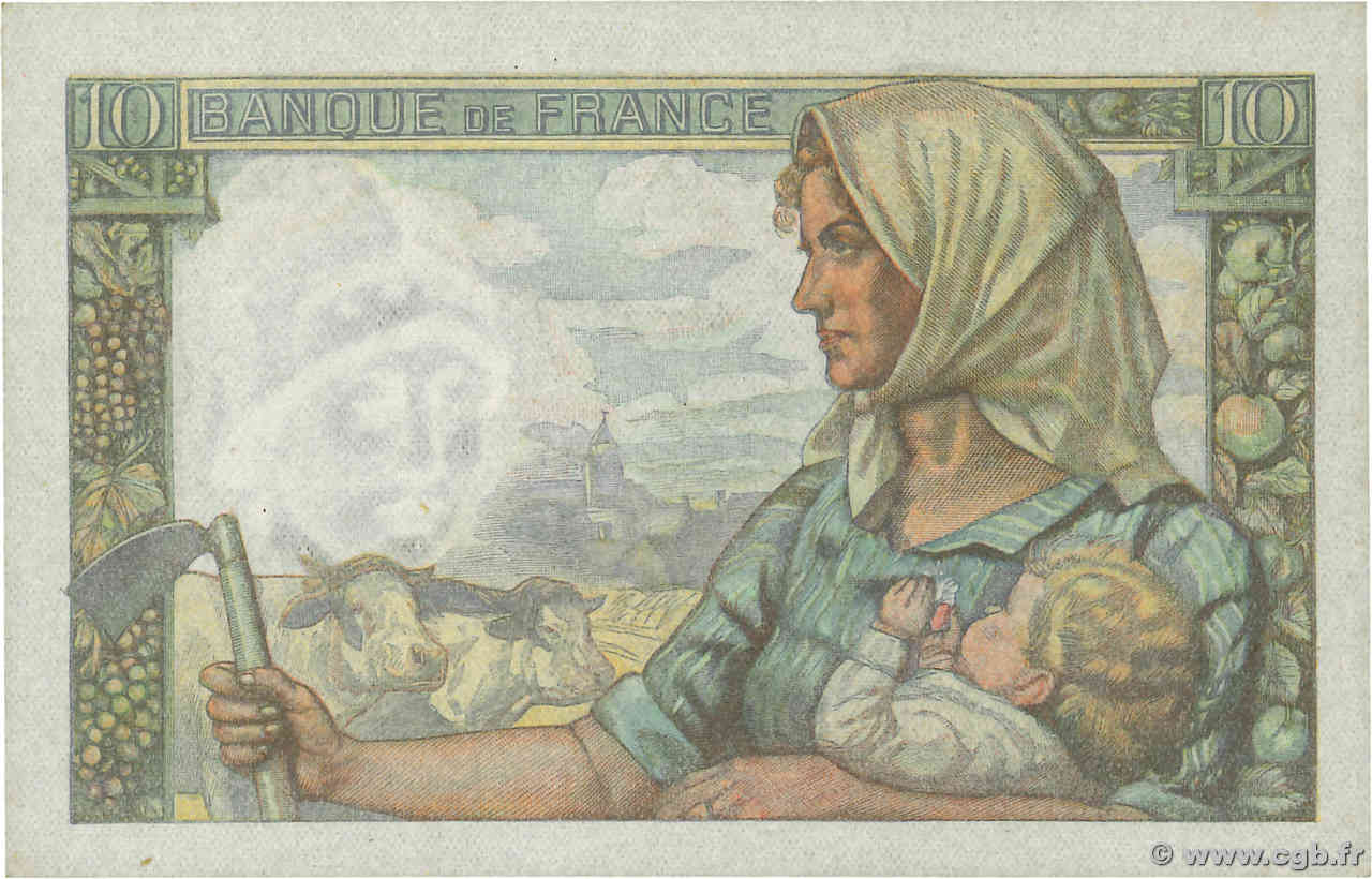 10 Francs MINEUR FRANCE 1947 F.08.18 513065 Billets
