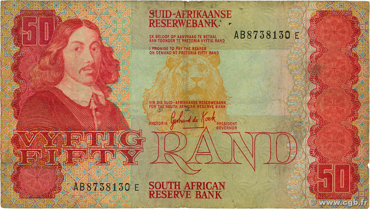 50 Rand AFRIQUE DU SUD  1984 P.122a TB