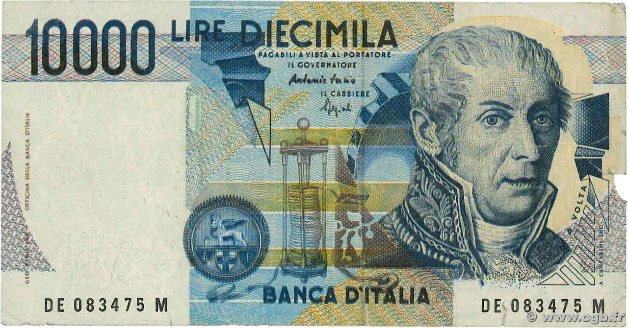 10000 Lire Faux ITALIA  1984 P.112cx BC