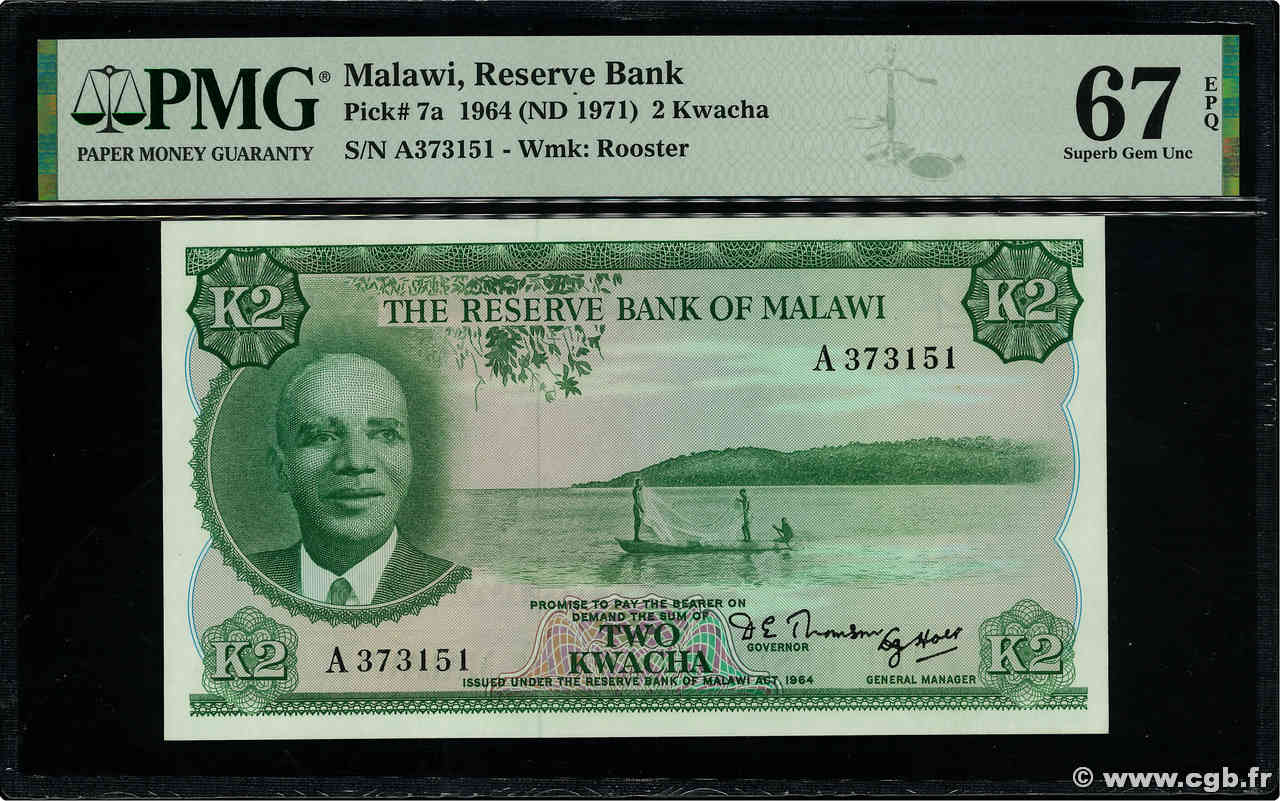 2 Kwacha MALAWI  1971 P.07a FDC