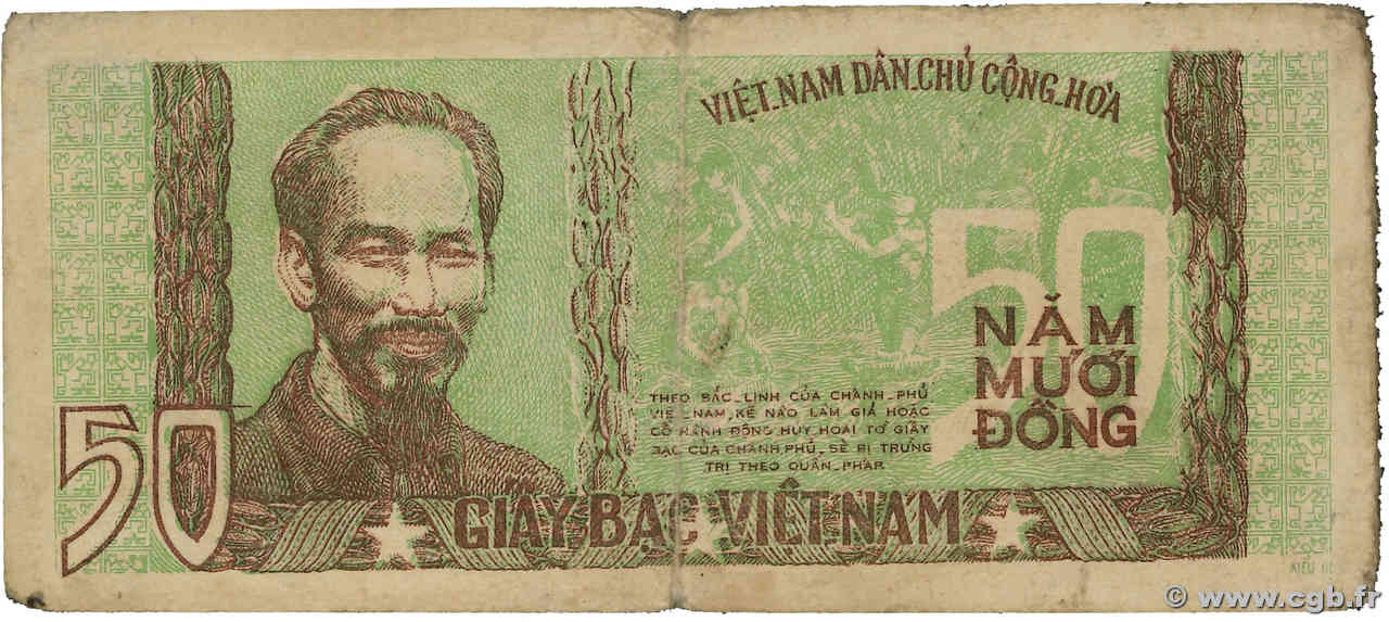 50 Dong VIETNAM  1953 P.042 fS