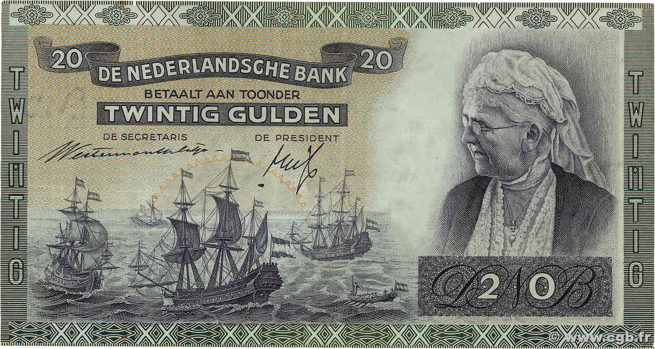 20 Gulden PAYS-BAS  1941 P.054 TTB