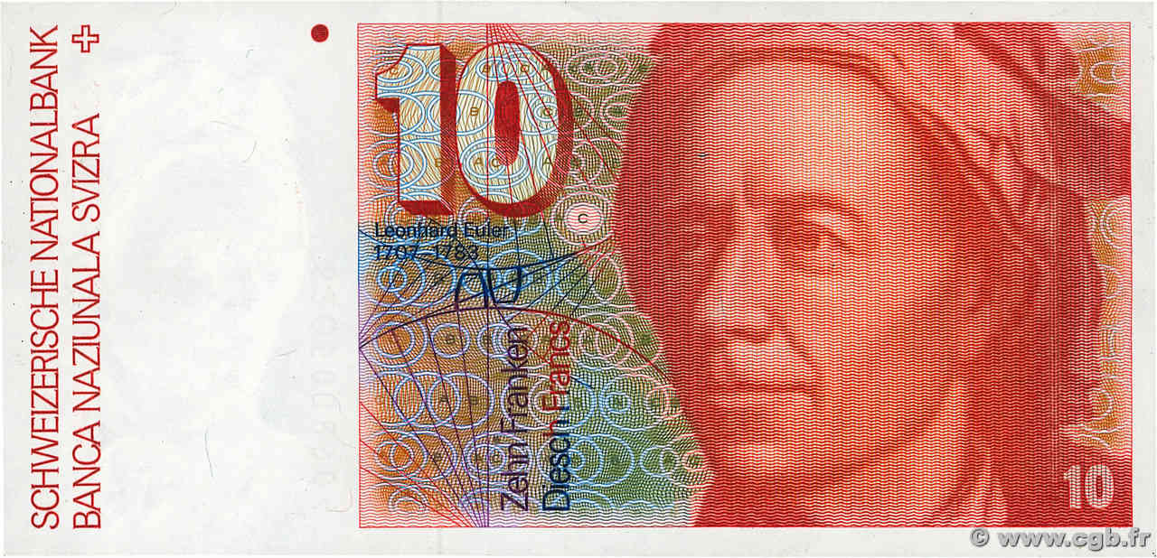 10 Francs SUISSE  1982 P.53d UNC-