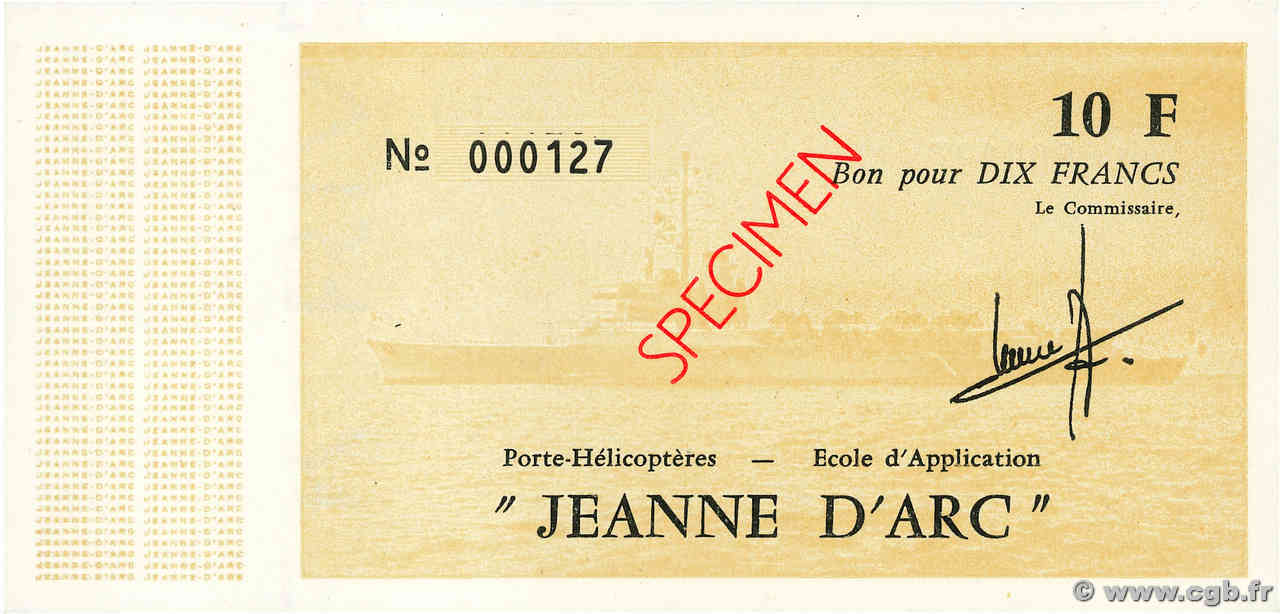 10 Francs Spécimen FRANCE regionalismo e varie  1979 K.300f FDC