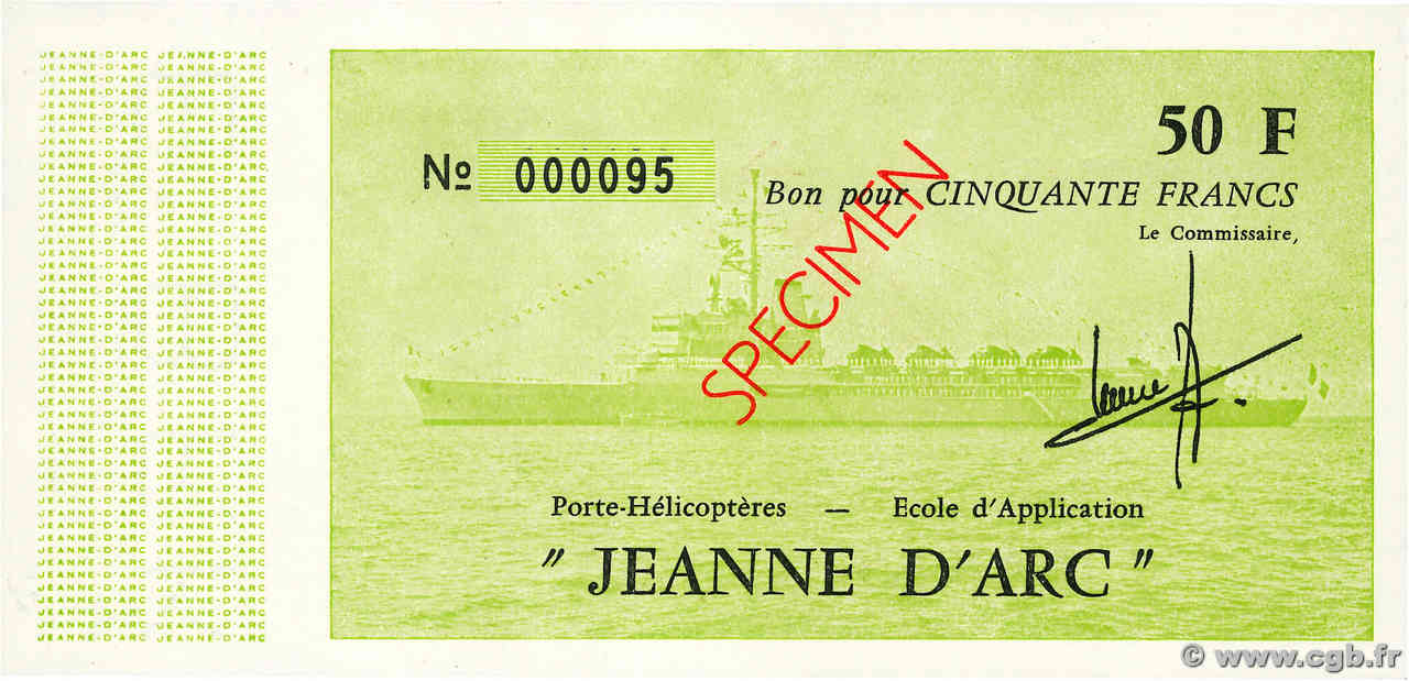 50 Francs Spécimen FRANCE regionalismo e varie  1979 K.301f q.FDC