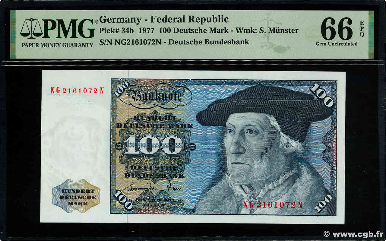 100 Deutsche Mark ALLEMAGNE FÉDÉRALE  1977 P.34b NEUF