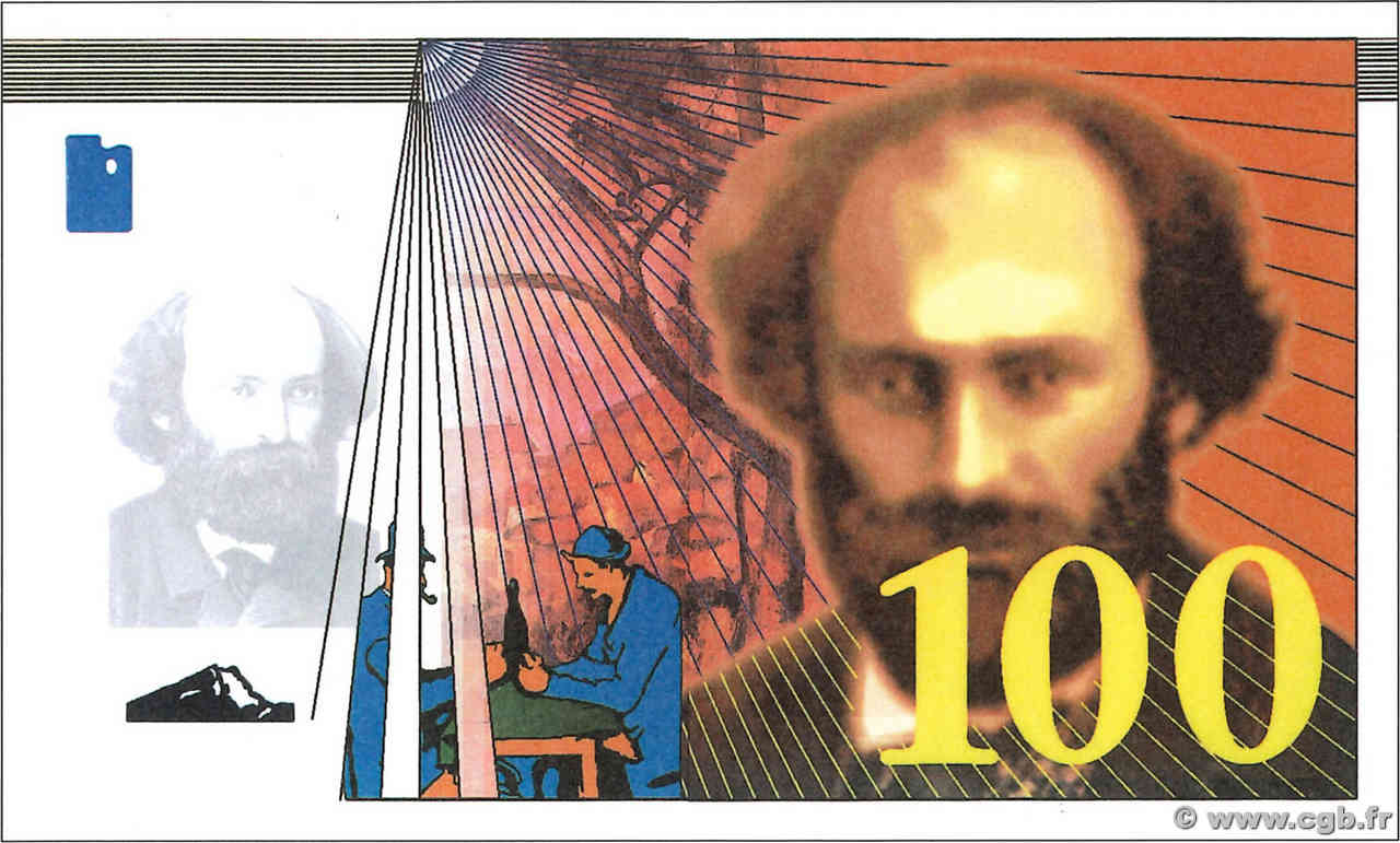 100 Francs CÉZANNE Essai FRANCE  1995 NE.1995 UNC