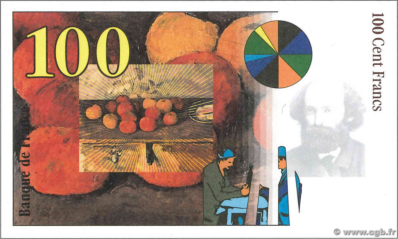 100 Francs CÉZANNE Essai FRANCE  1995 NE.1995 UNC