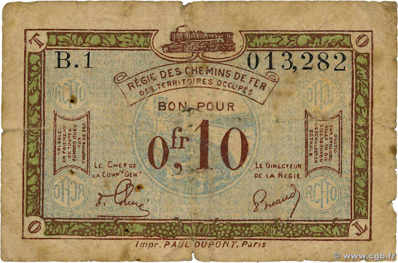 10 Centimes FRANCE régionalisme et divers  1923 JP.135.02 B