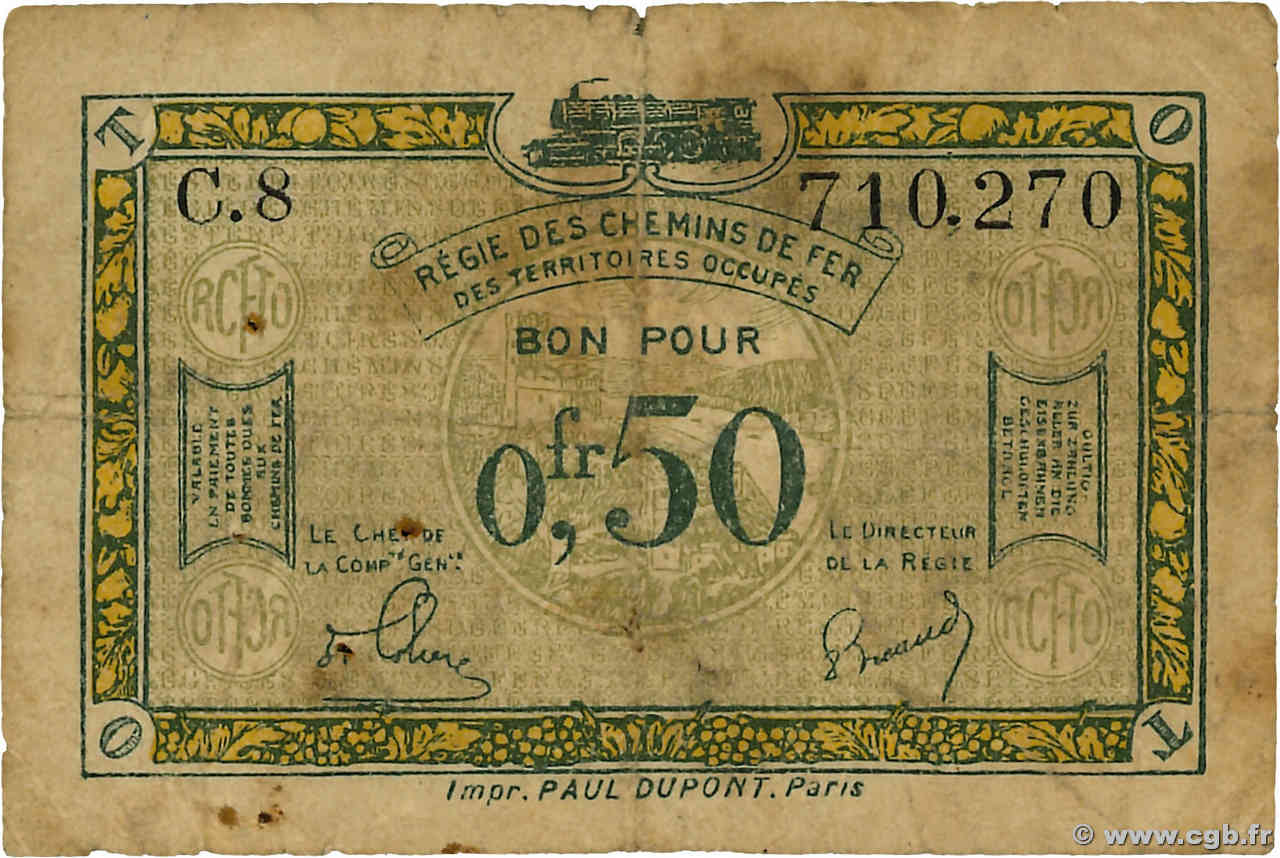 50 Centimes FRANCE régionalisme et divers  1923 JP.135.04 pr.TB