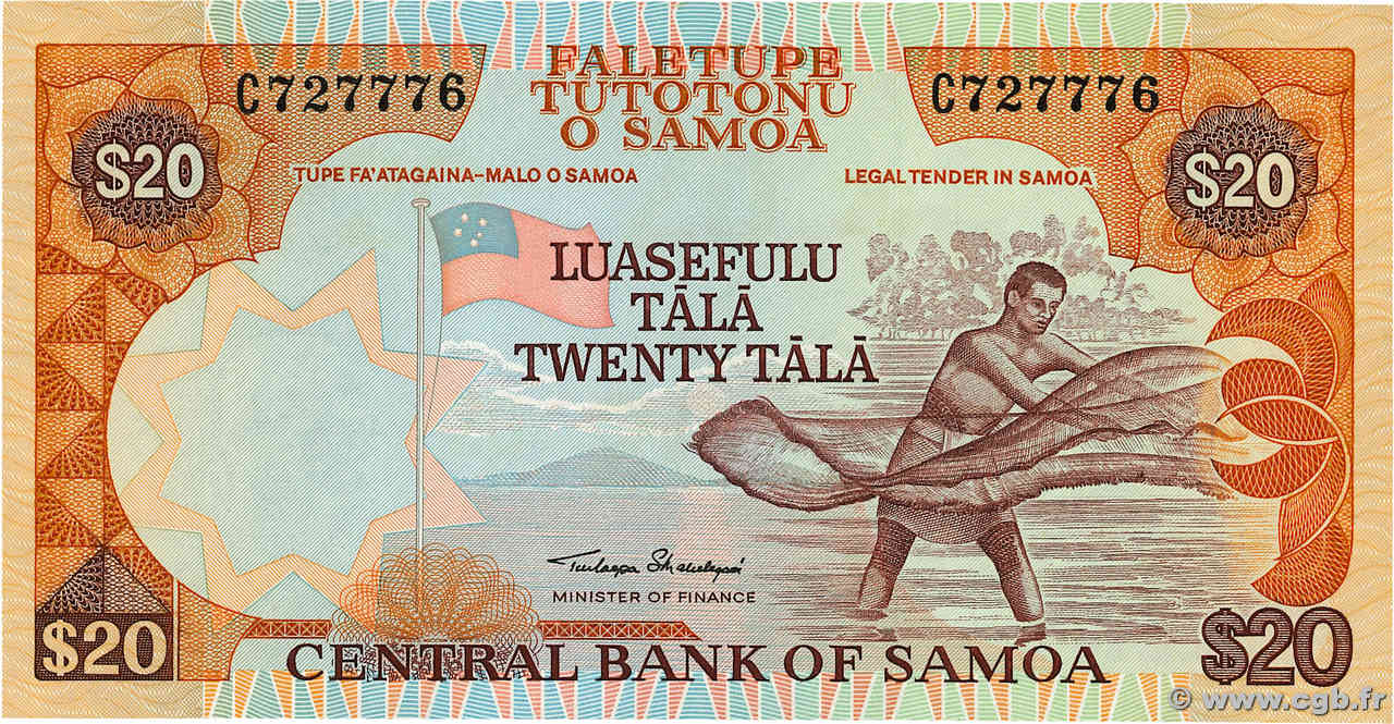 20 Tala SAMOA  2002 P.35a UNC