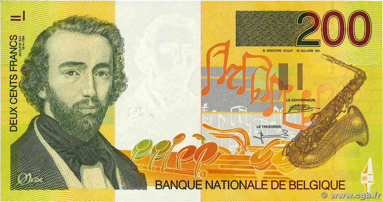 200 Francs BELGIQUE  1995 P.148 NEUF