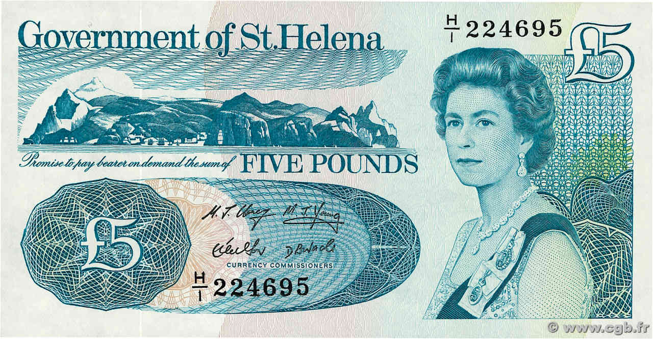 5 Pounds SAINTE HÉLÈNE  1998 P.11a NEUF