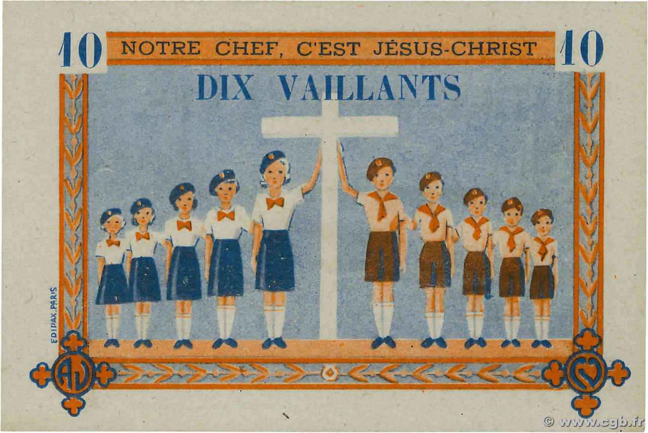 10 Vaillants FRANCE régionalisme et divers  1930 JP.- NEUF