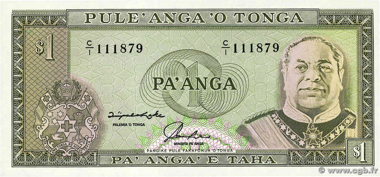 1 Pa anga TONGA  1992 P.25 NEUF