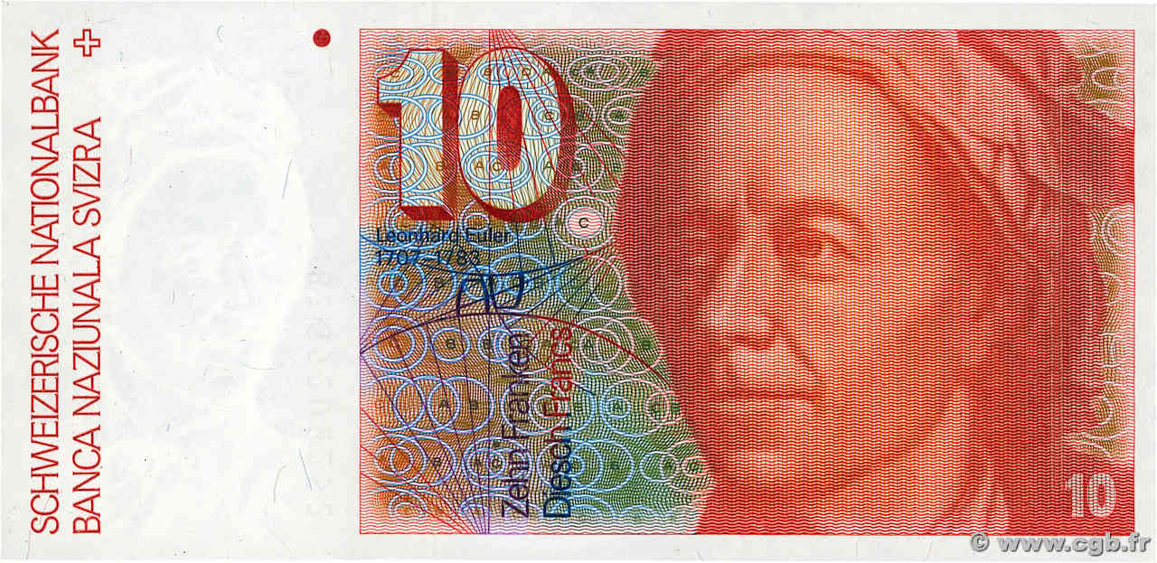 10 Francs SUISSE  1983 P.53e SUP+