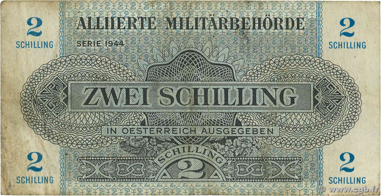 2 Schilling AUSTRIA  1944 P.104a BB