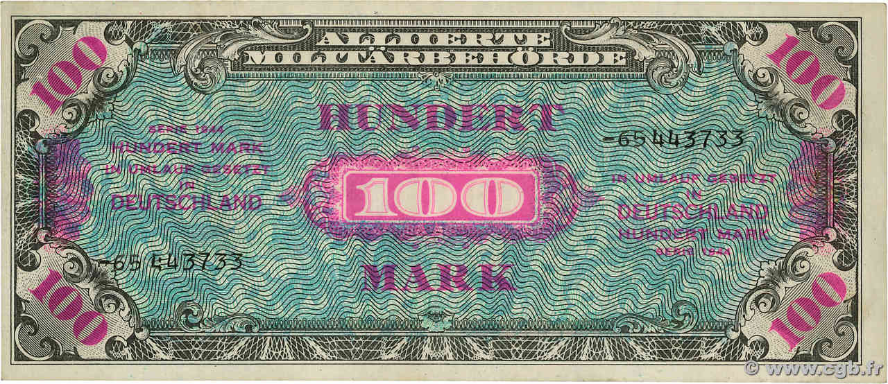 100 Mark ALEMANIA  1944 P.197d MBC+