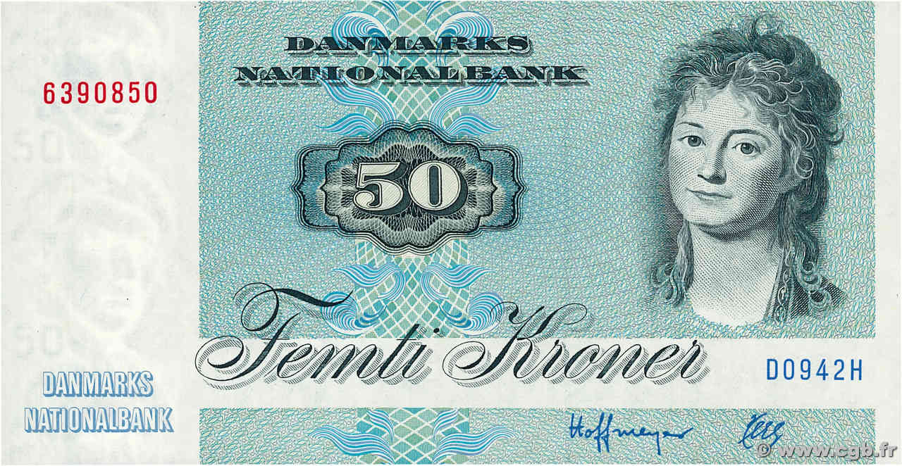 50 Kroner DINAMARCA  1994 P.050k SC+