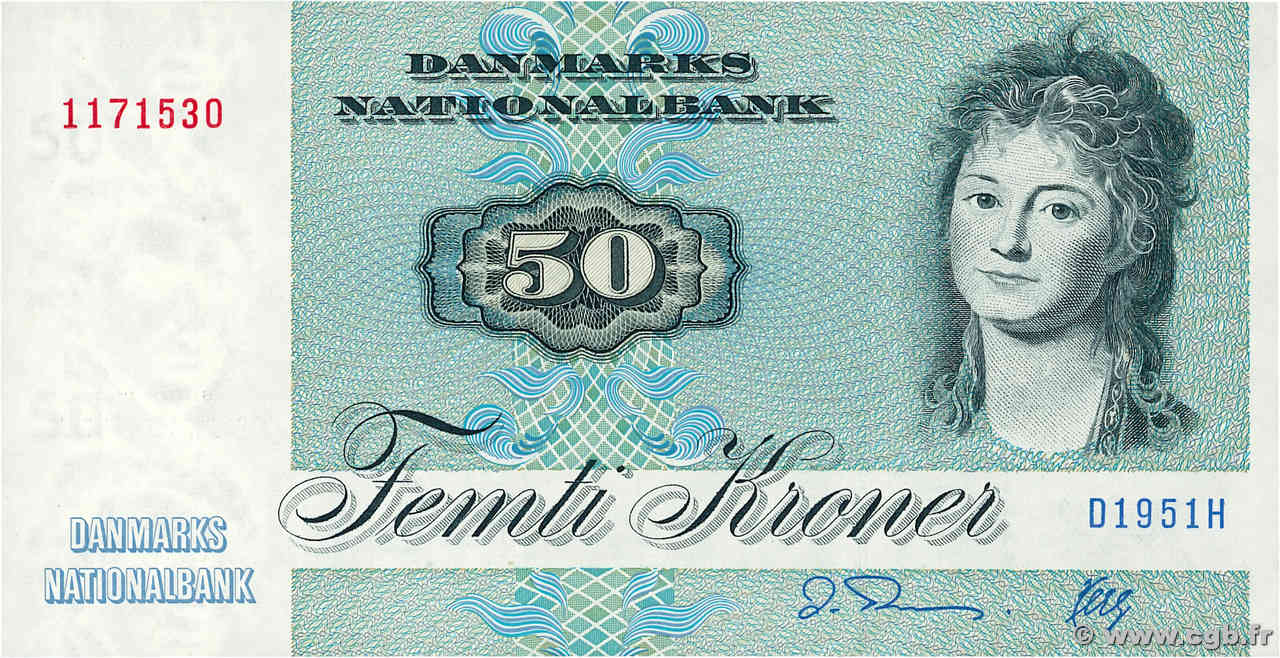 50 Kroner DINAMARCA  1995 P.050i SC+