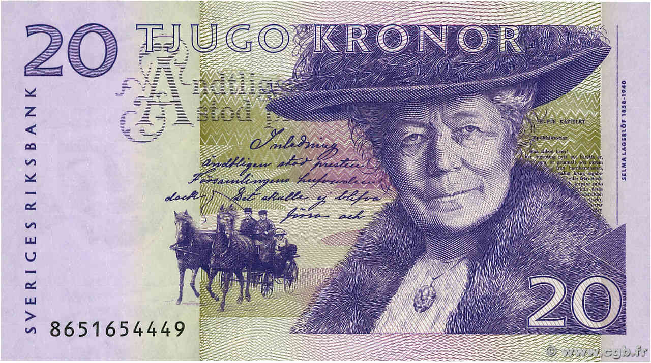 20 Kronor SUÈDE  2008 P.63c pr.NEUF