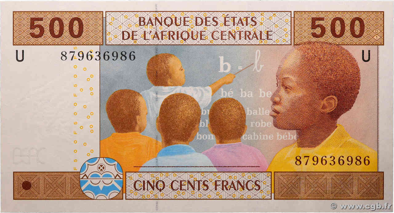 500 Francs ÉTATS DE L AFRIQUE CENTRALE  2002 P.206Ue NEUF