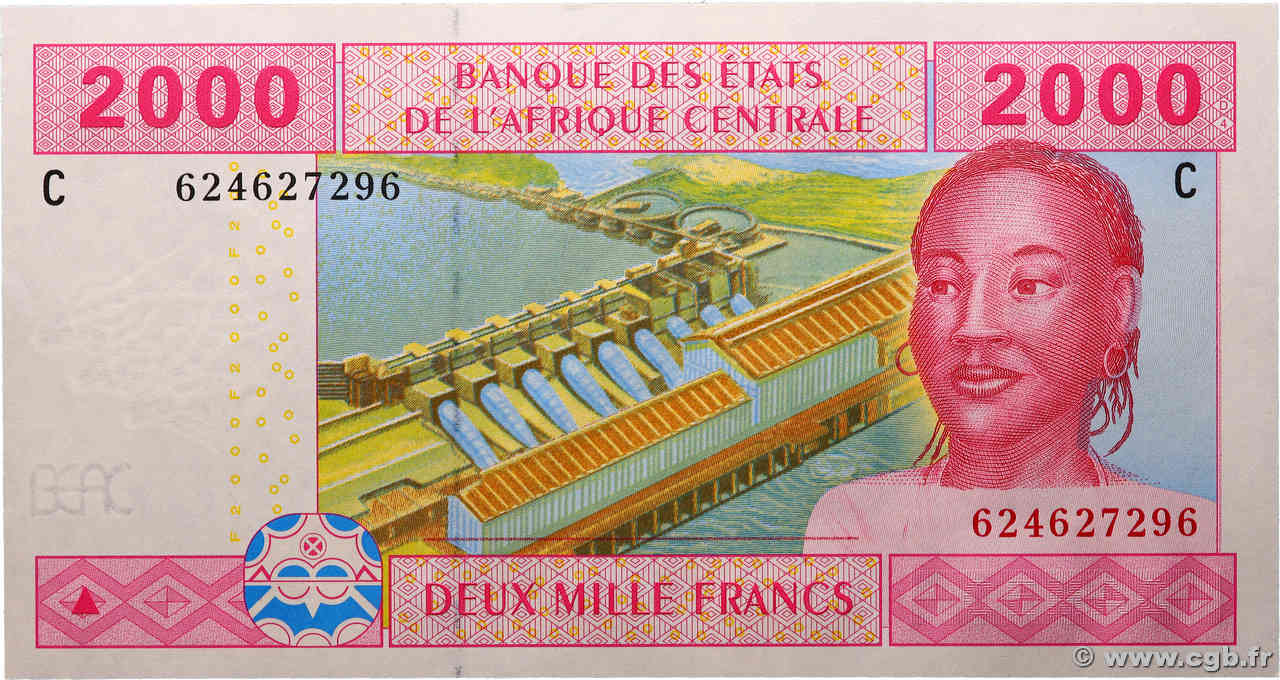 2000 Francs ESTADOS DE ÁFRICA CENTRAL
  2002 P.608Ce FDC