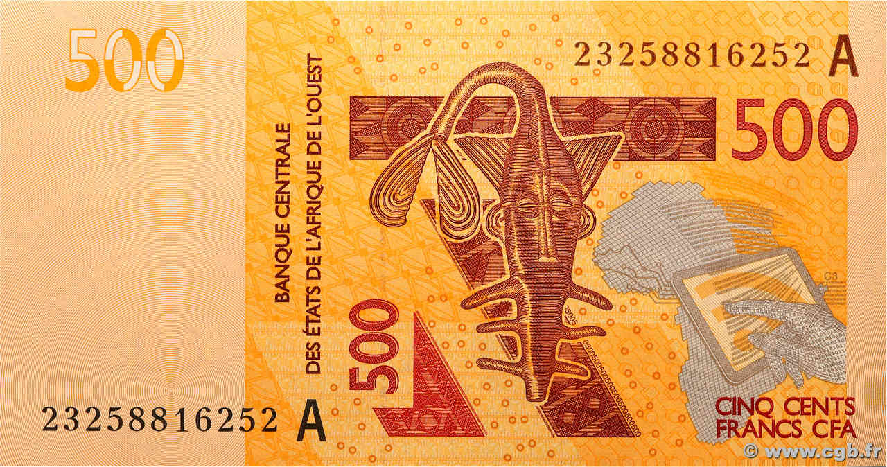 500 Francs WEST AFRICAN STATES  2023 P.119A UNC