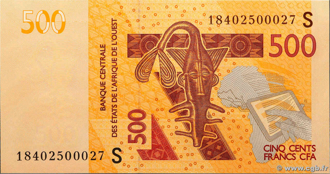 500 Francs STATI AMERICANI AFRICANI  2018 P.919S FDC