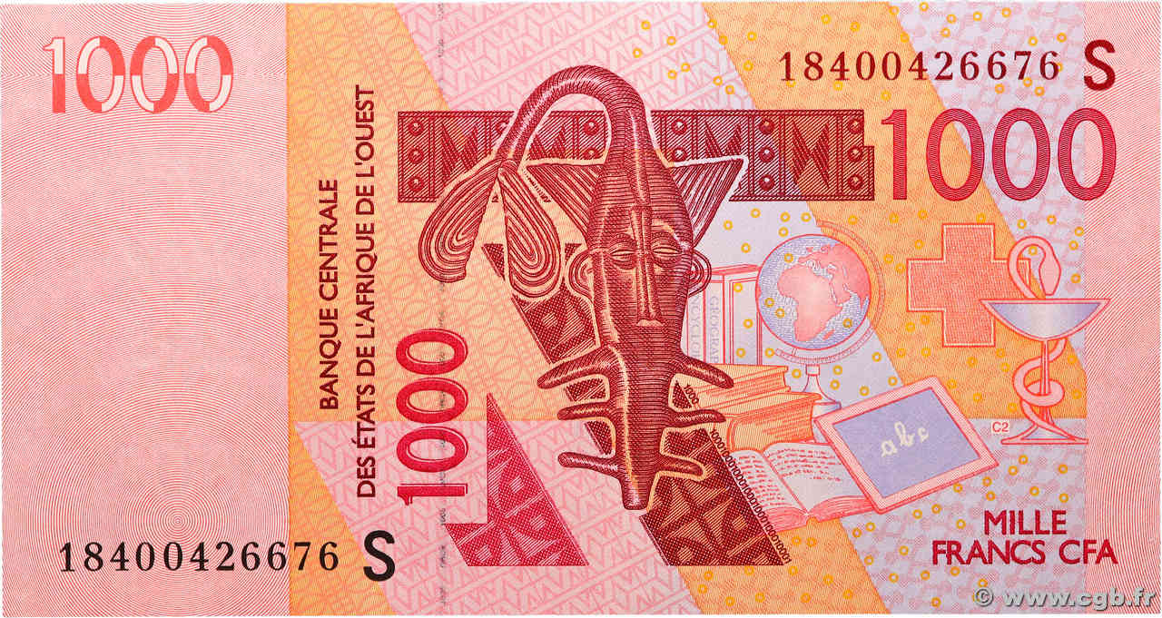 1000 Francs WEST AFRICAN STATES  2018 P.915S UNC