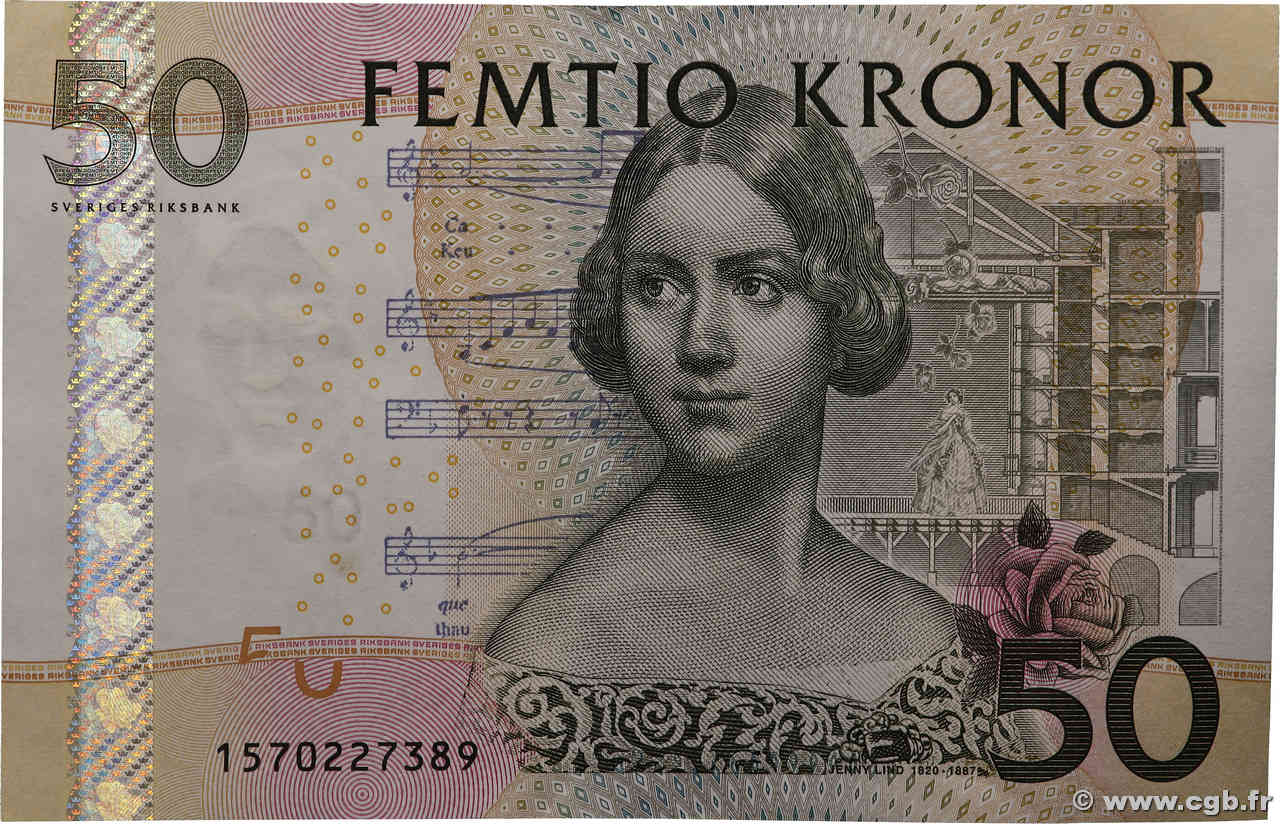 50 Kronor SUÈDE  2011 P.64c q.SPL