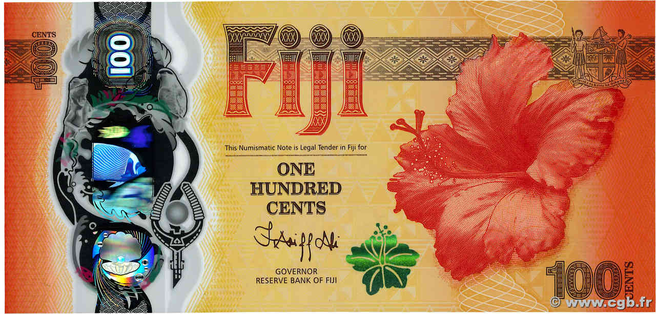 100 Cents Commémoratif FIJI  2023 P.124 UNC